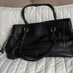 kate spade Black Pebbled Leather Shoulder Bag